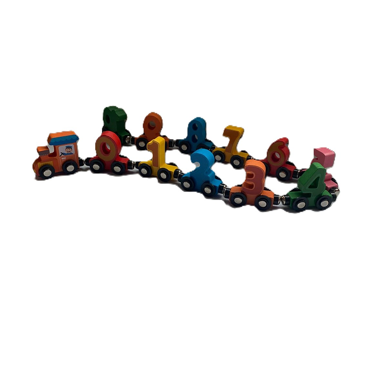 tren de números magnético educativo  1