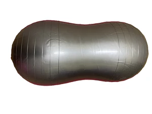 Pelota Ovalada Pilates Mani 45x90cm Yoga Overball Color Plateado