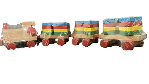 Tren De Encaje Juguete De Madera 1