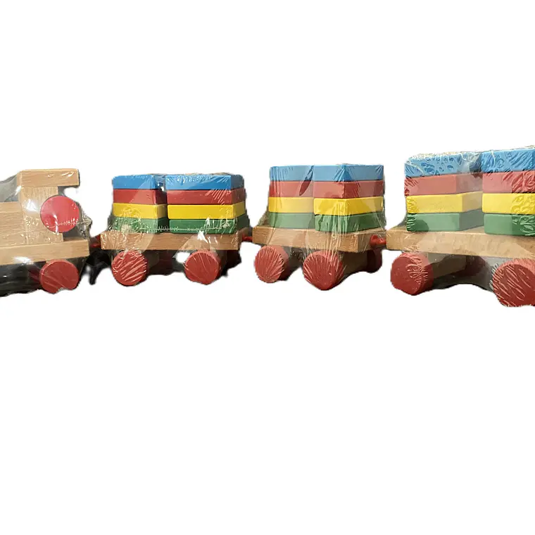 Tren De Encaje Juguete De Madera 1