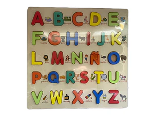 Abcedario de madera