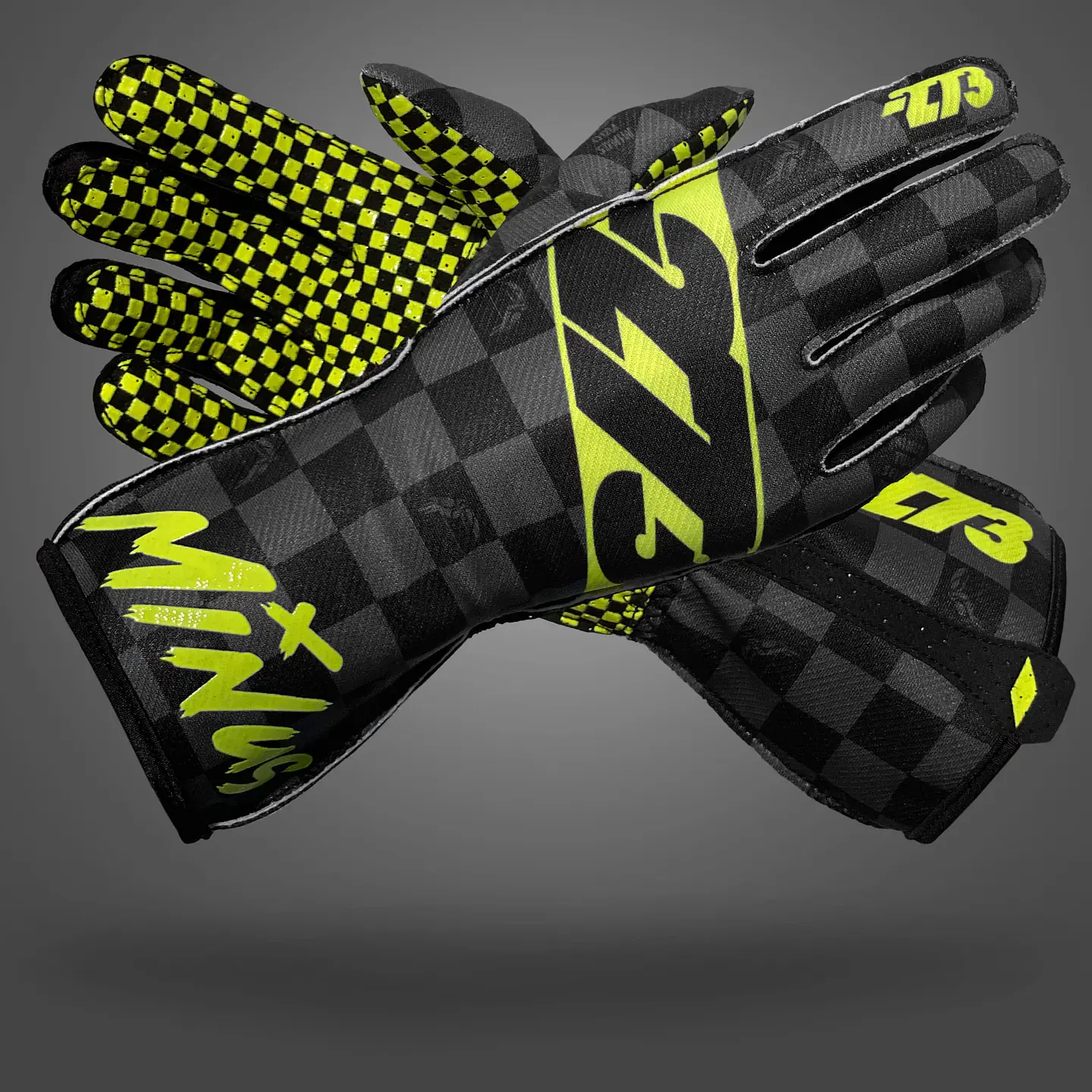 Guante karting -273 CRENSHAW Black/Gray/Fluo Yellow 1