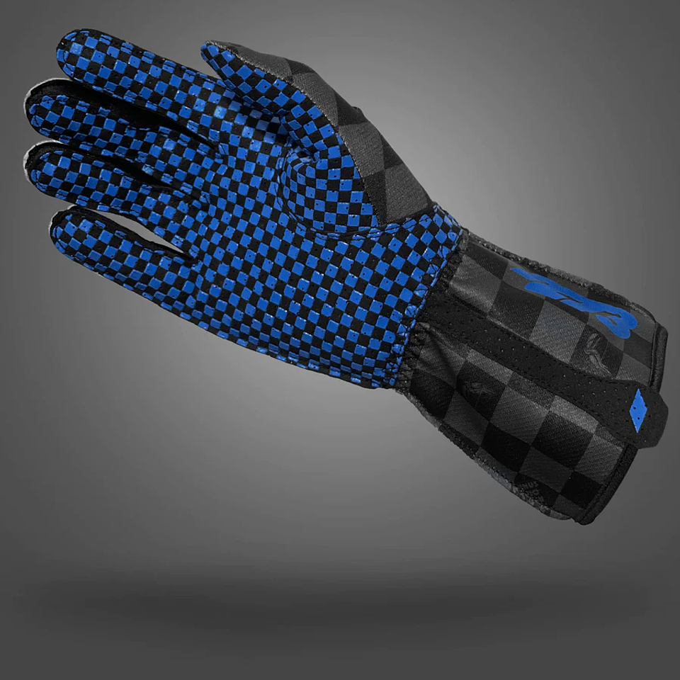 Guante karting -273 CRENSHAW Black/Gray/Blue 3