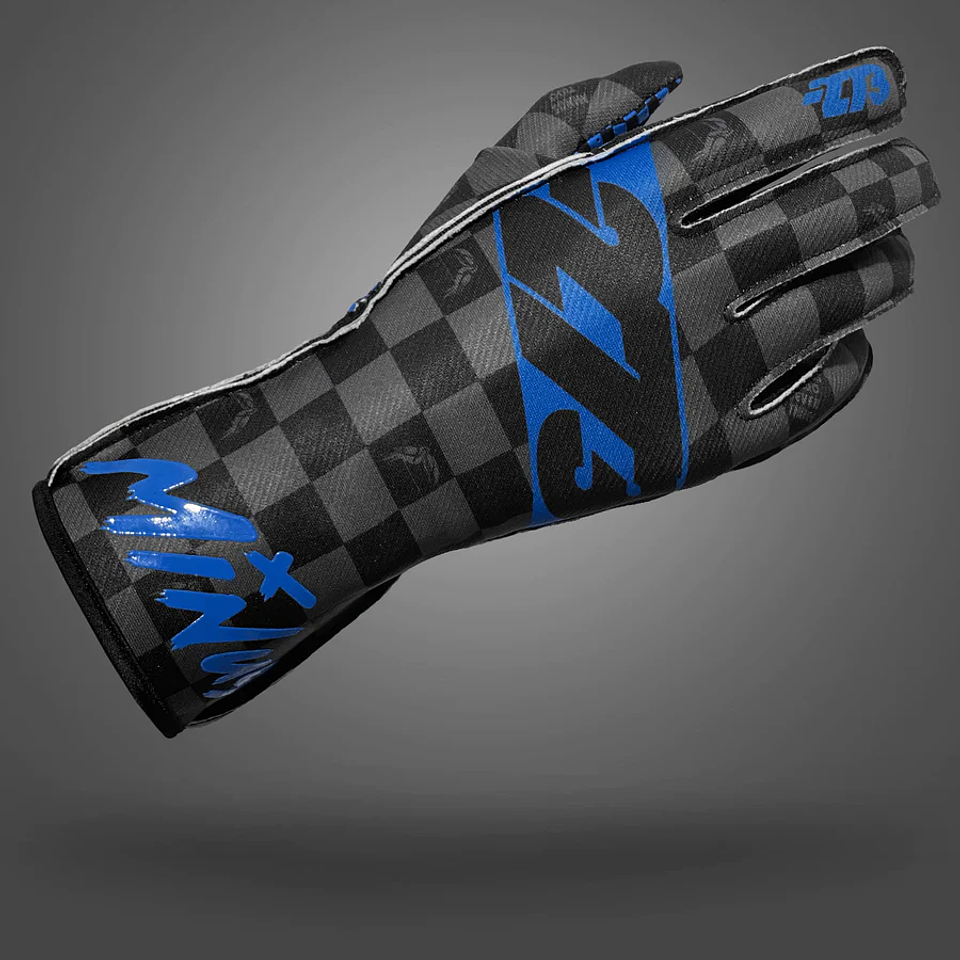 Guante karting -273 CRENSHAW Black/Gray/Blue 2