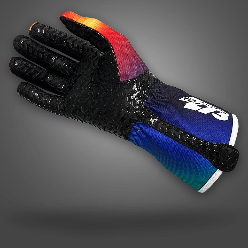 Guante karting -273 OSAKA Black/Purple/Yellow/Orange 3