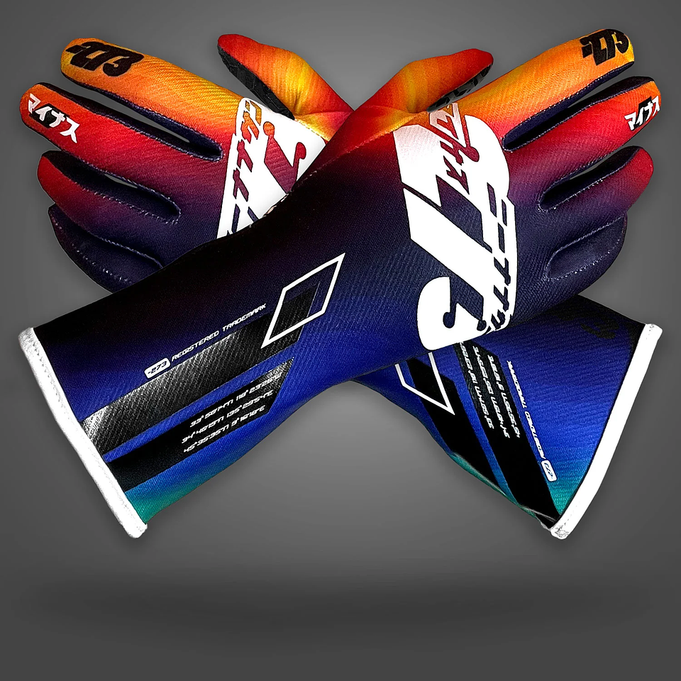 Guante karting -273 OSAKA Black/Purple/Yellow/Orange 1