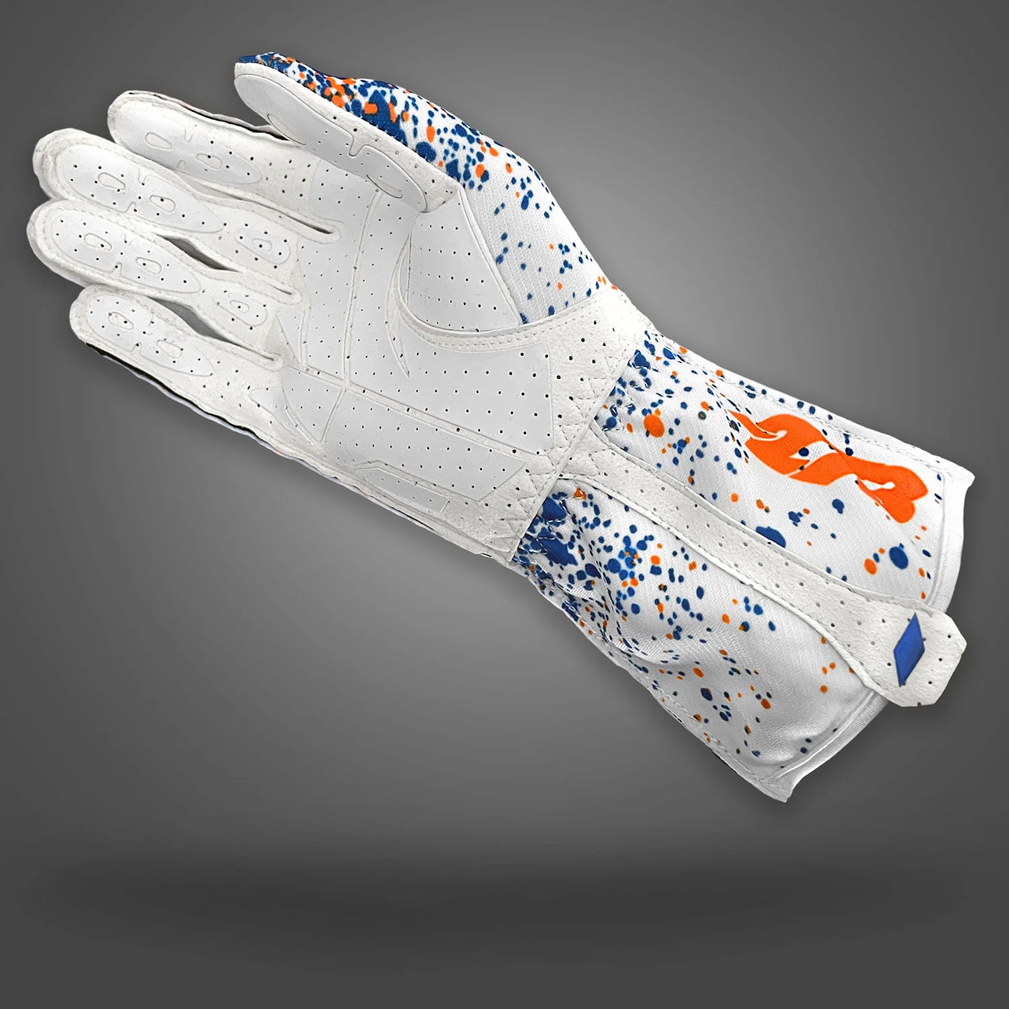 Guante karting -273 DRIP Orange/Blue/White 4