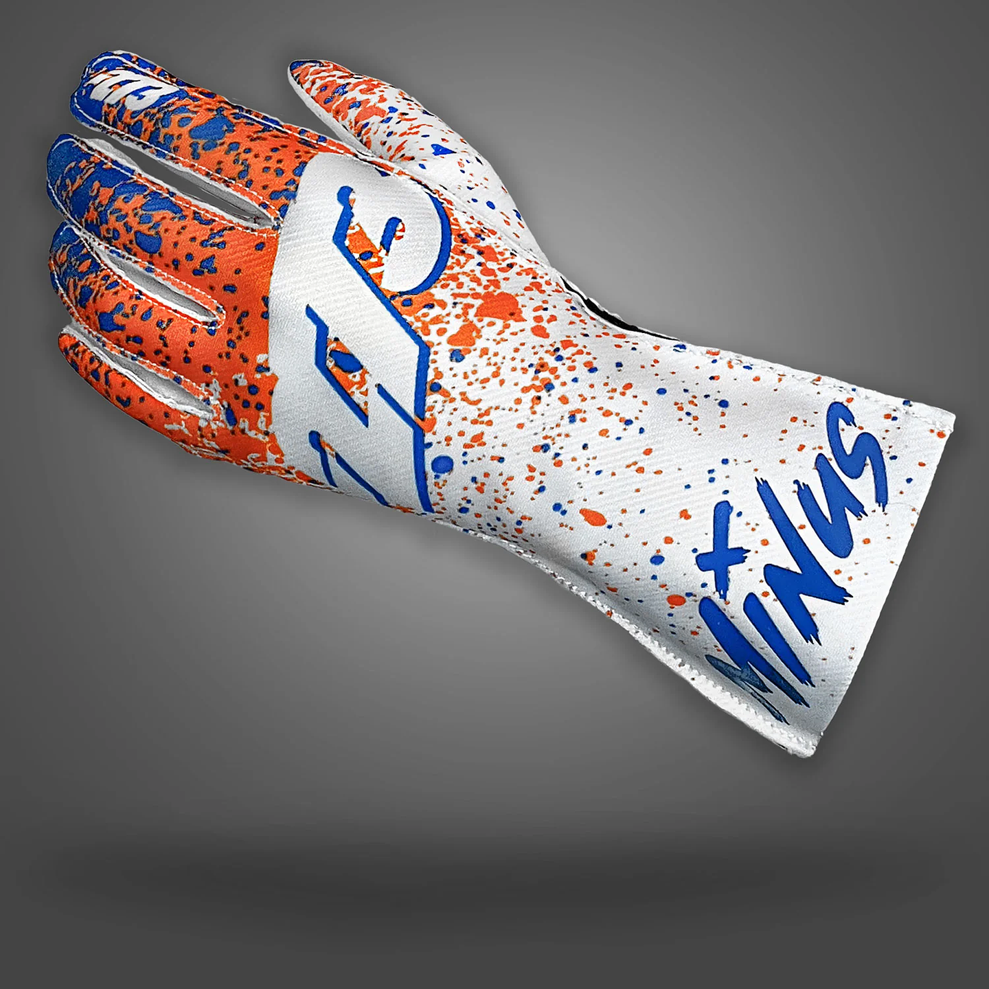 Guante karting -273 DRIP Orange/Blue/White 2
