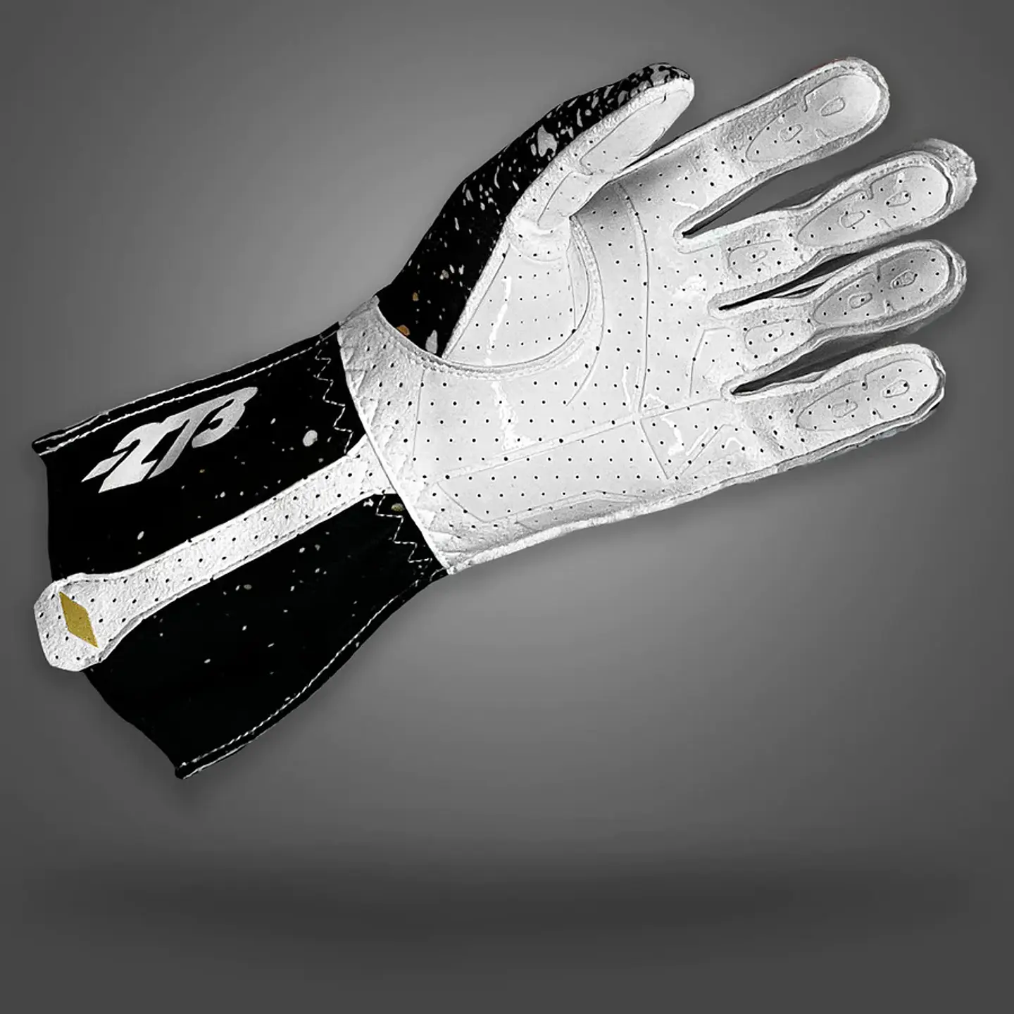 Guante karting -273 DRIP Black/White/Gold 4