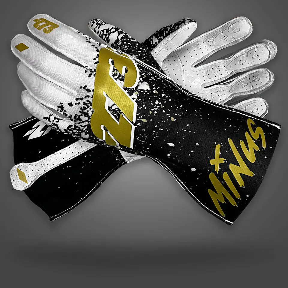 Guante karting -273 DRIP Black/White/Gold 1