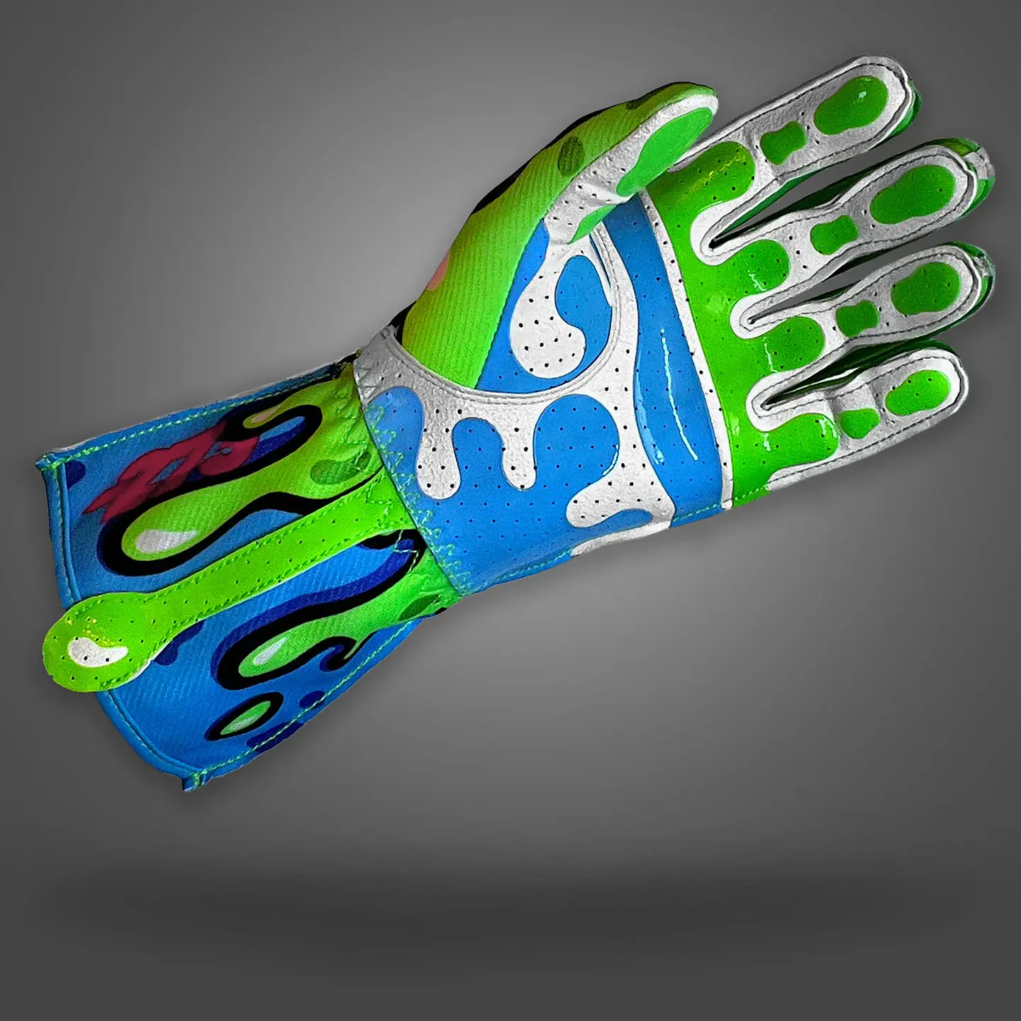 Guante karting -273 x Mad56 SLIME Green/Cyan/Hot Pink 3XS 3