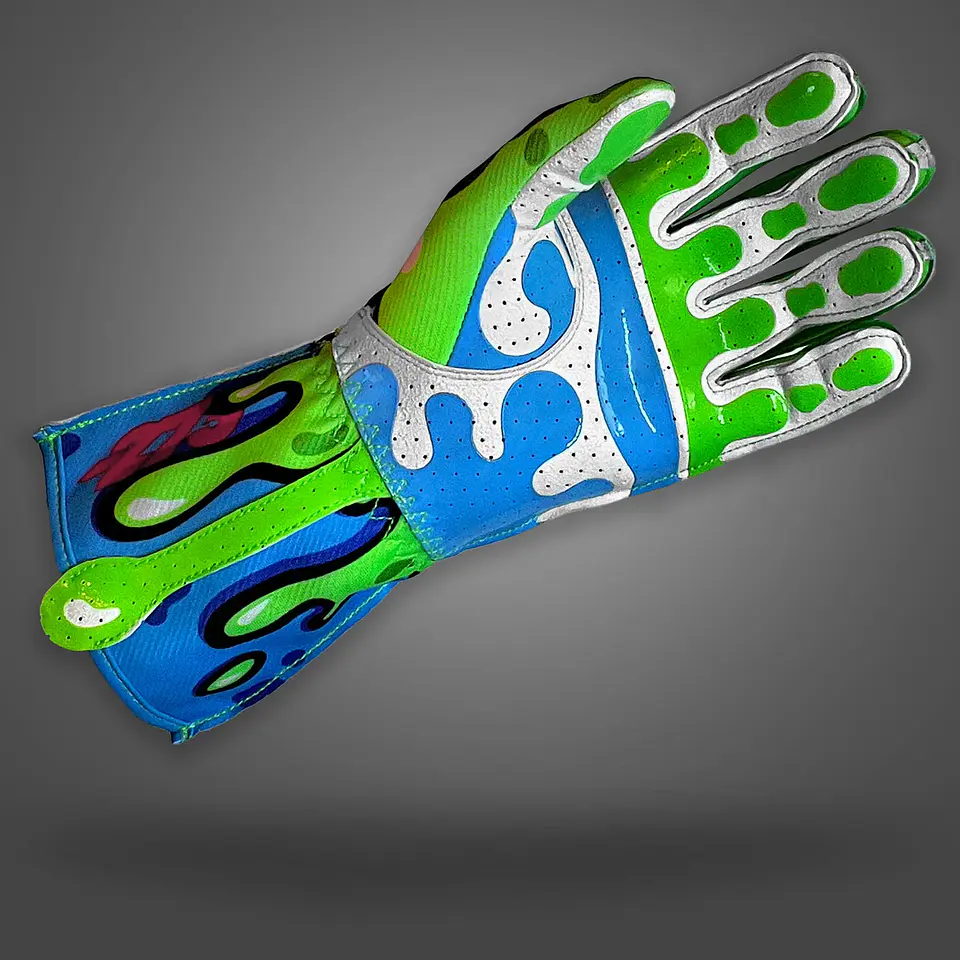 Guante karting -273 x Mad56 SLIME Green/Cyan/Hot Pink 3XS 3