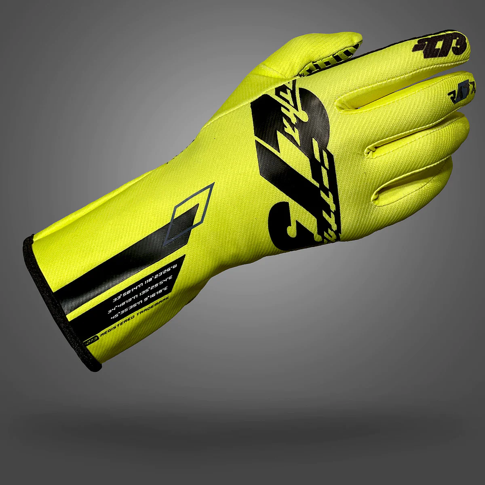 Guante karting -273 OSAKA Fluo Yellow/Black 2