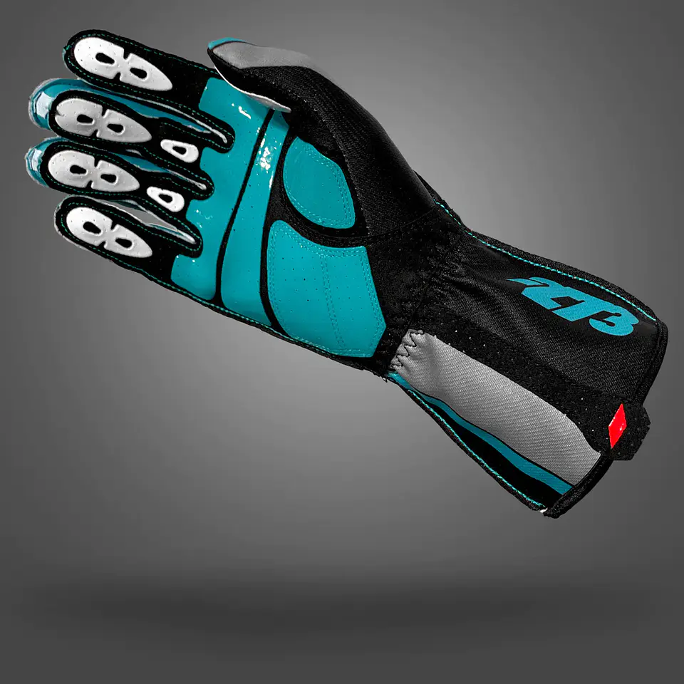 Guante karting -273 GP-R Black/Green/Silver 3
