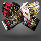 Guante karting -273 SHAOLIN Black/White/Red/Yellow - Asymmetric - Miniatura 1