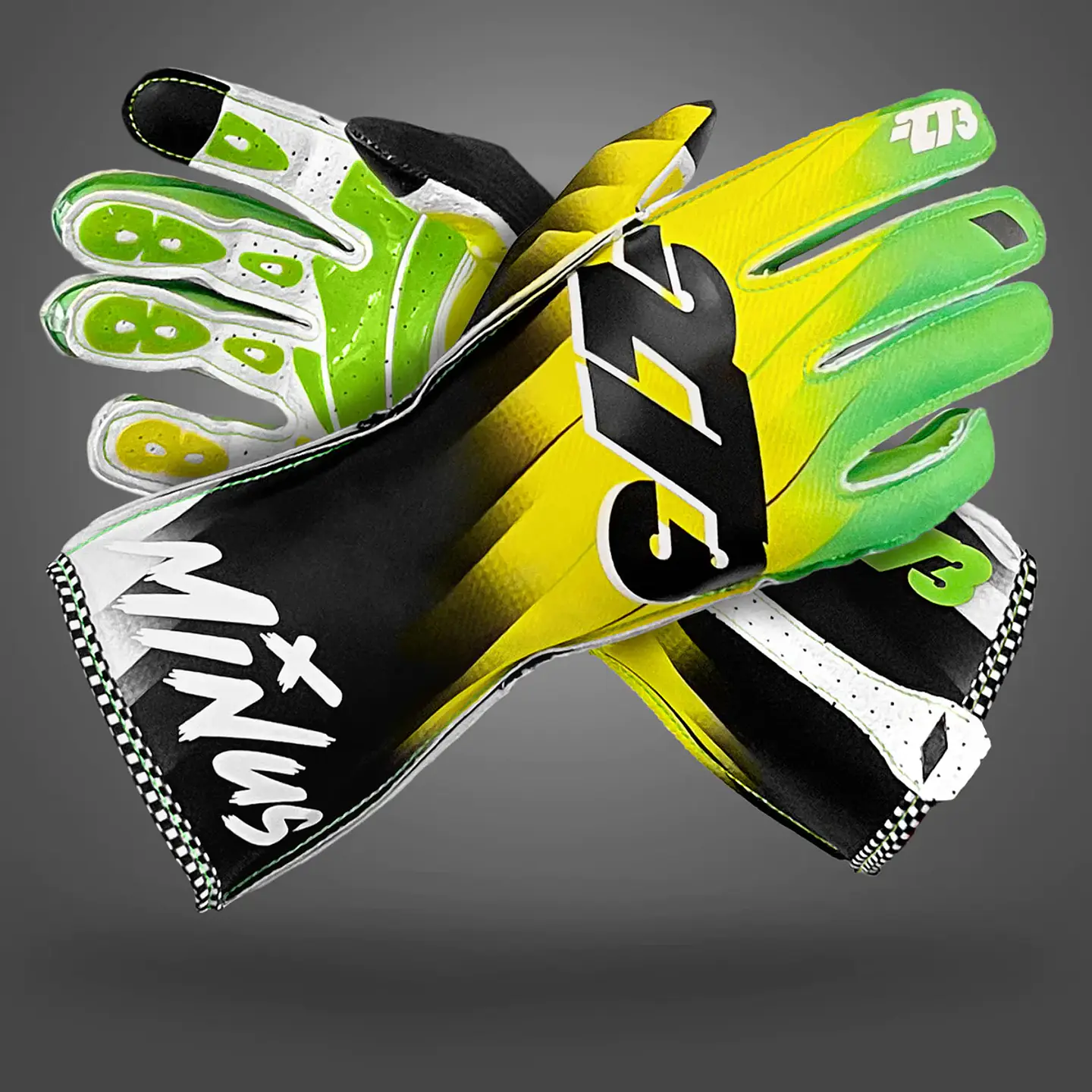 Guante karting -273 SUPERSONIC Fluo Green/Fluo Yellow/Black 1