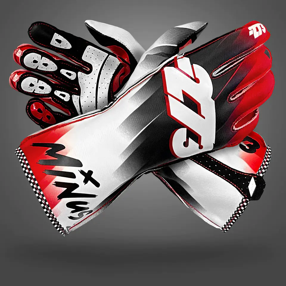 Guante karting -273 SUPERSONIC Red/White/Black 1