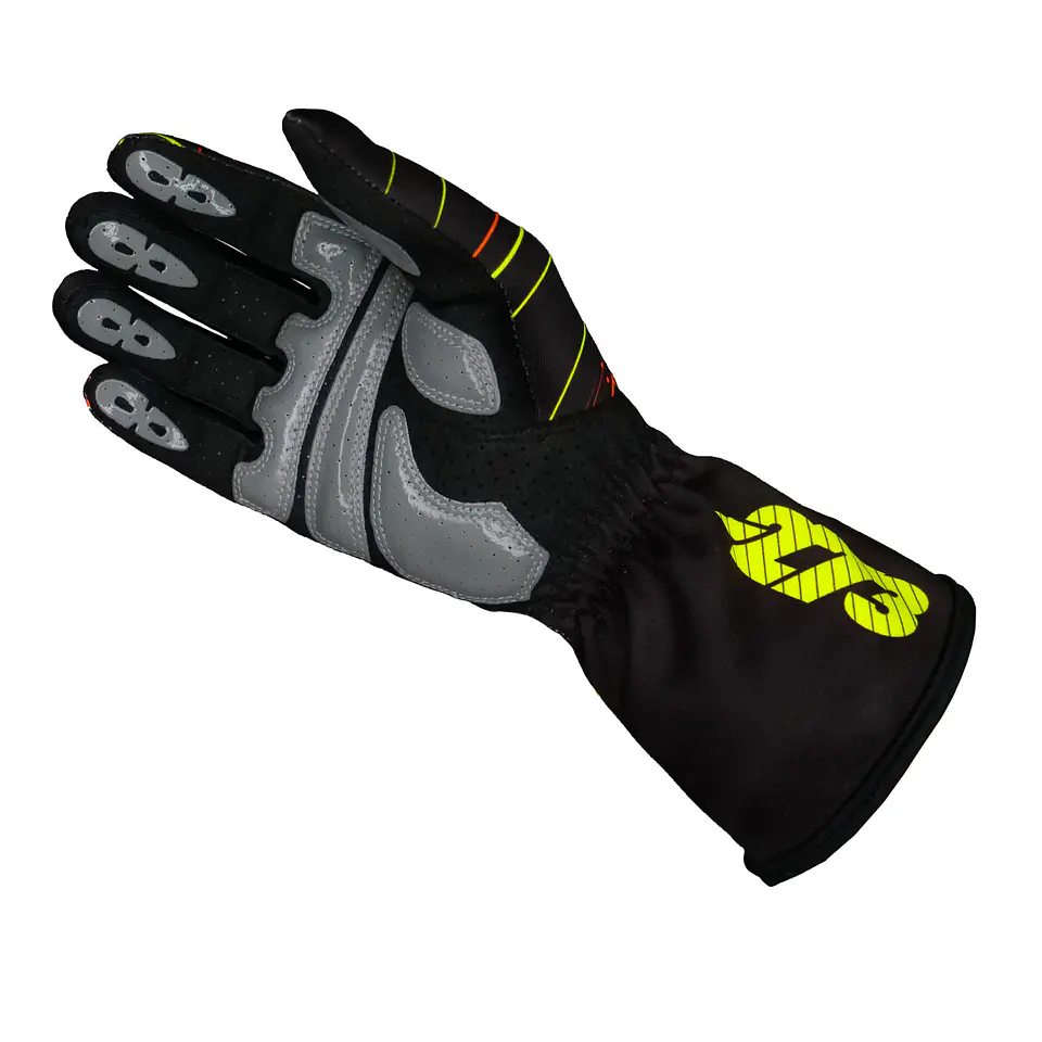 -273 Guante ZERO EVO Black/Fluo Yellow/Fluo Orange S 2