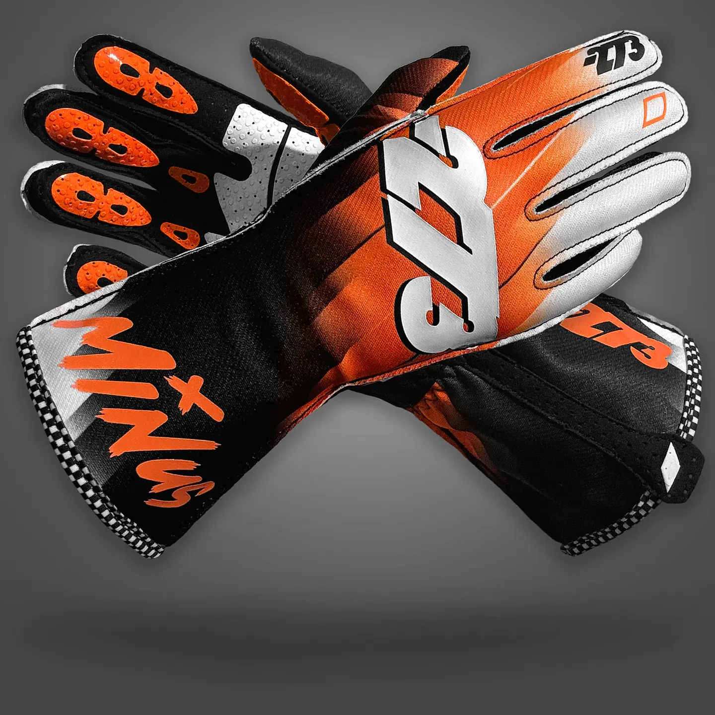 Guante karting -273 SUPERSONIC Fluo Orange/Black/White 1