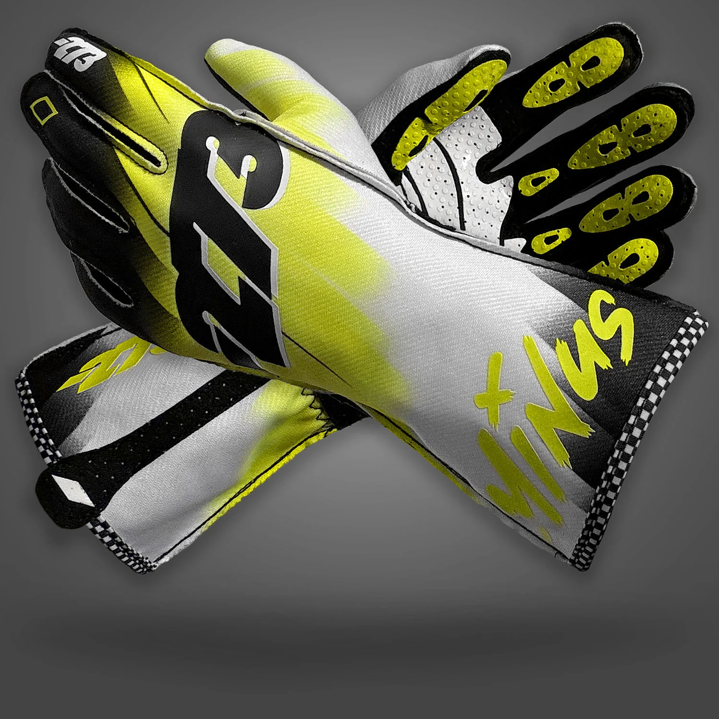 Guante karting -273 SUPERSONIC Fluo Yellow/Black/White 1