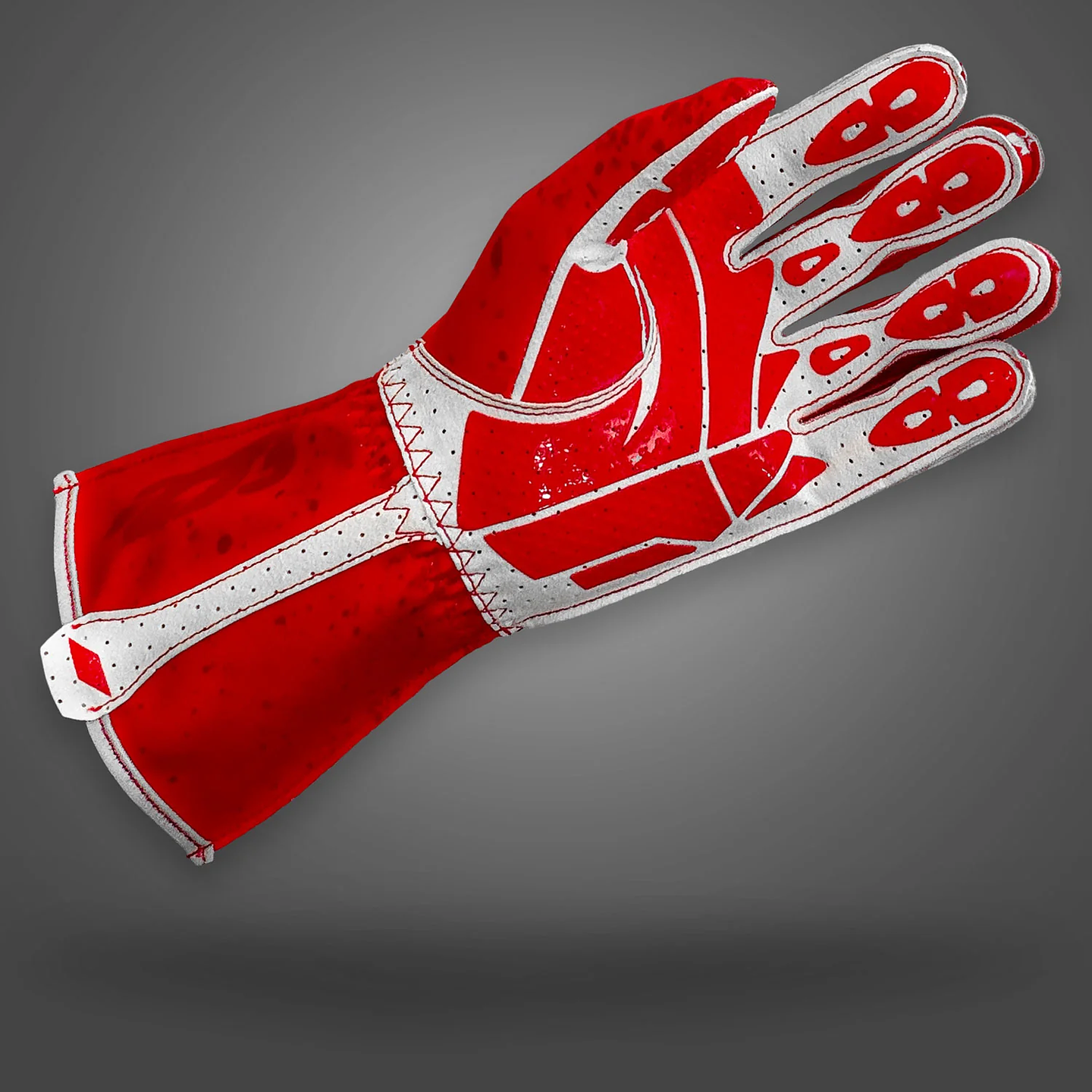 Guante karting -273 DRIP V2 Fluo Red neon 2