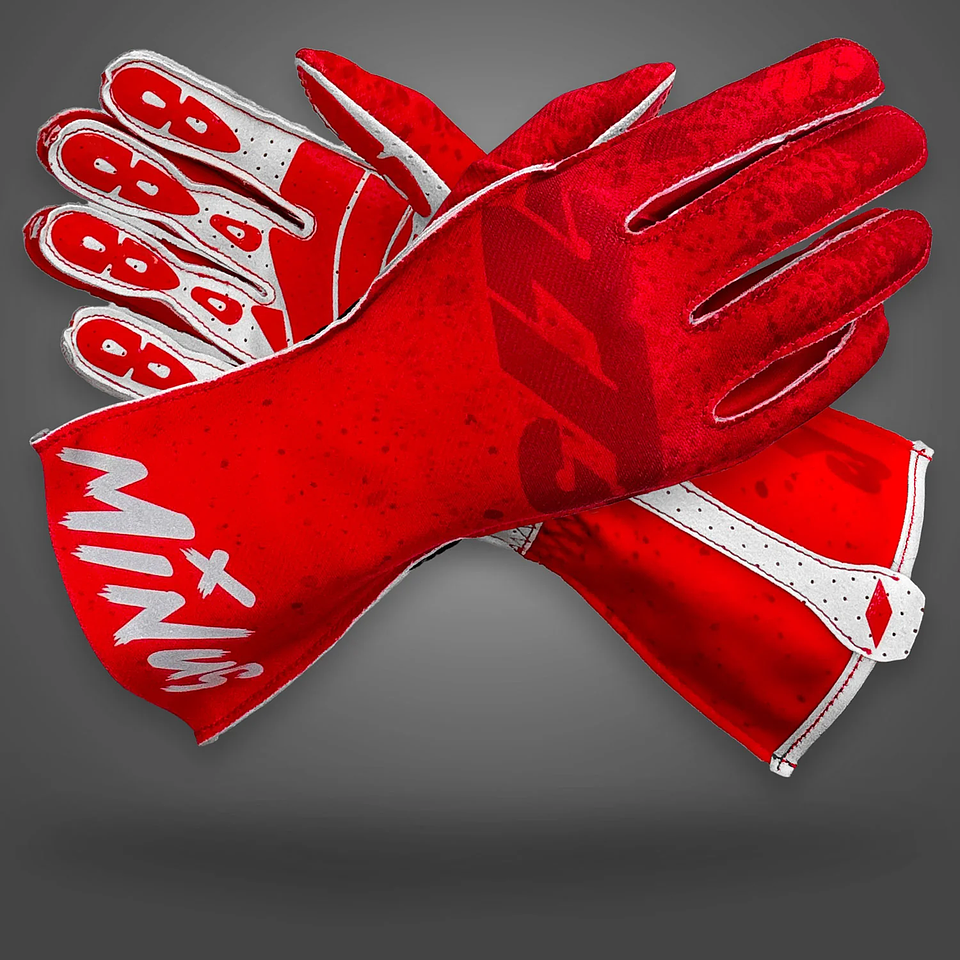 Guante karting -273 DRIP V2 Fluo Red neon 1