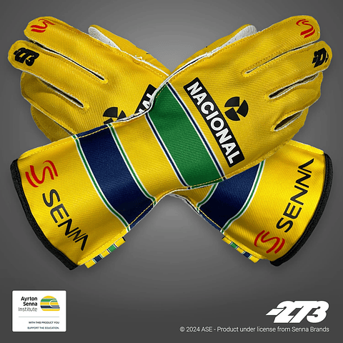 Guante karting -273 x Ayrton Senna Yellow