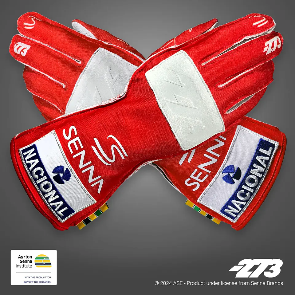 Guante karting -273 x Ayrton Senna Red 1