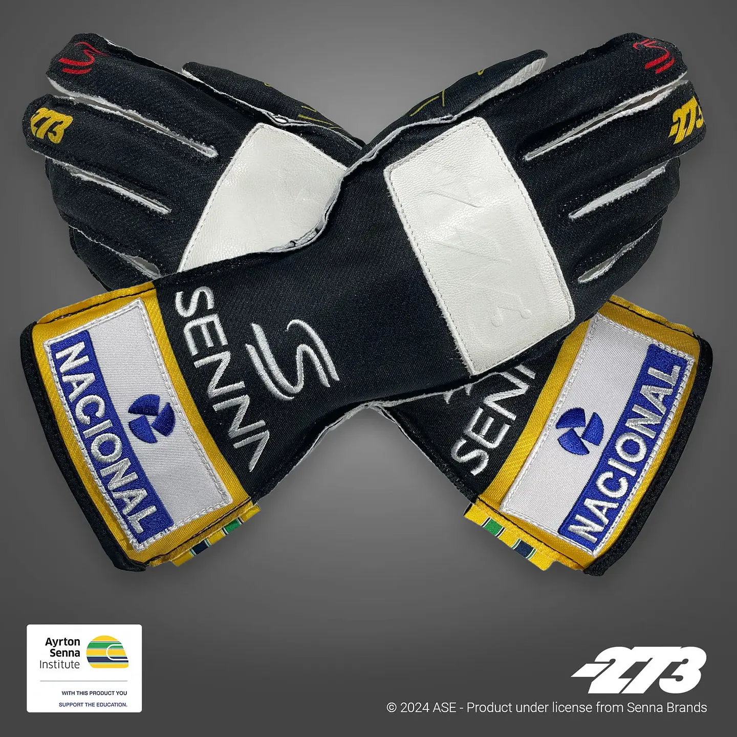 Guante karting -273 x Ayrton Senna Black 1