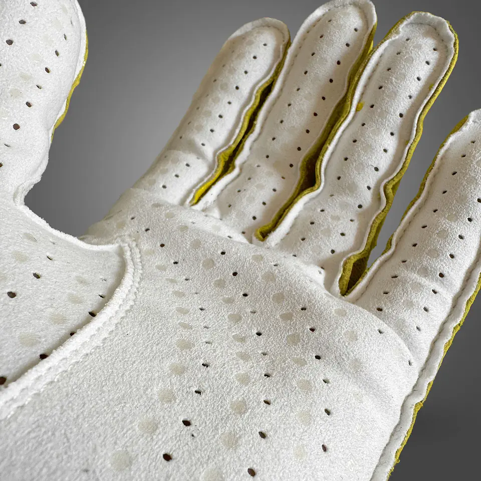 Guante clásico -273 x Ayrton Senna leather - Yellow 3