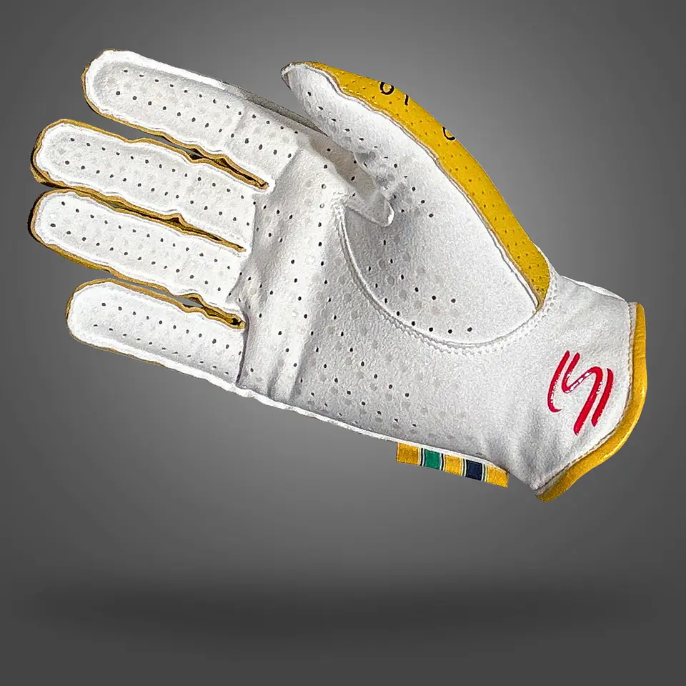 Guante clásico -273 x Ayrton Senna leather - Yellow 2