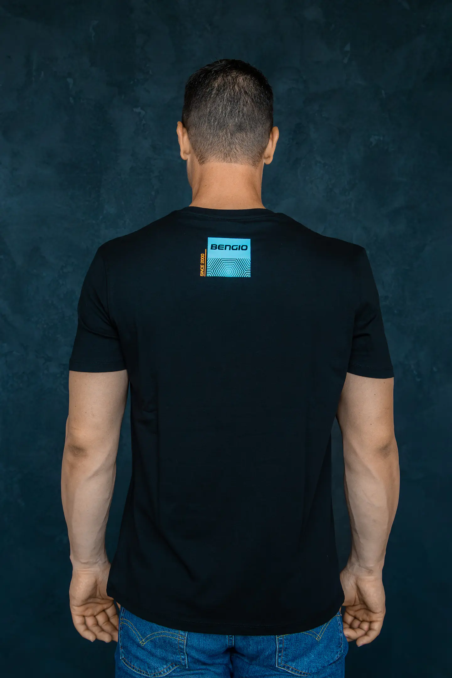 Polera Bengio Negro/Azul 2
