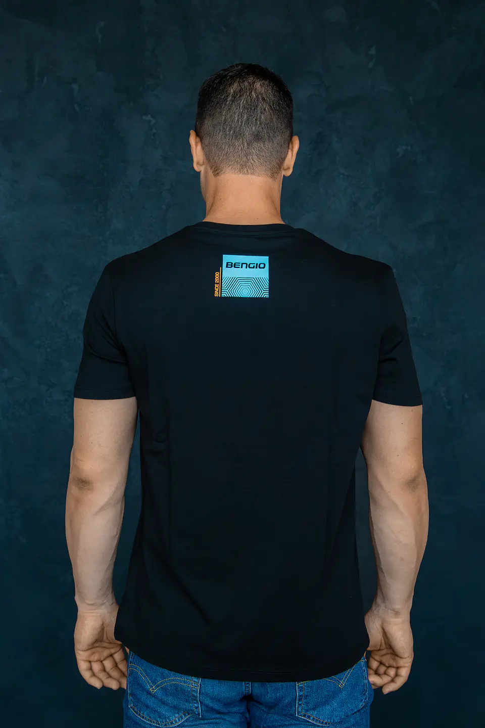 Polera Bengio Negro/Azul 2