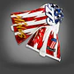 Guante karting -273 RWB V2 Red/White/blue - Miniatura 4