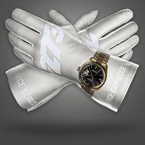 Guante karting -273 X RACE SERVICE OFF-WHITE 
