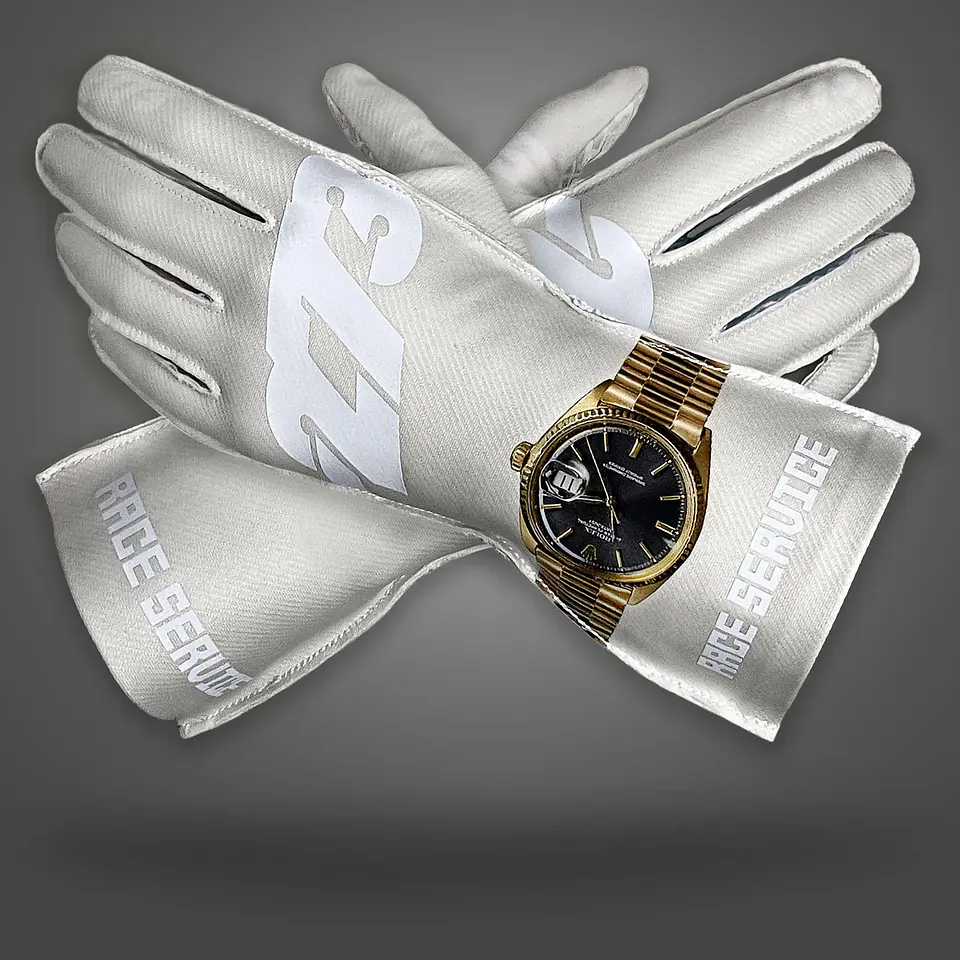 Guante karting -273 X RACE SERVICE OFF-WHITE  1