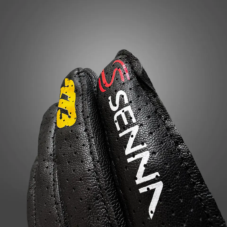 Guante clásico -273 x Ayrton Senna leather - Black 3
