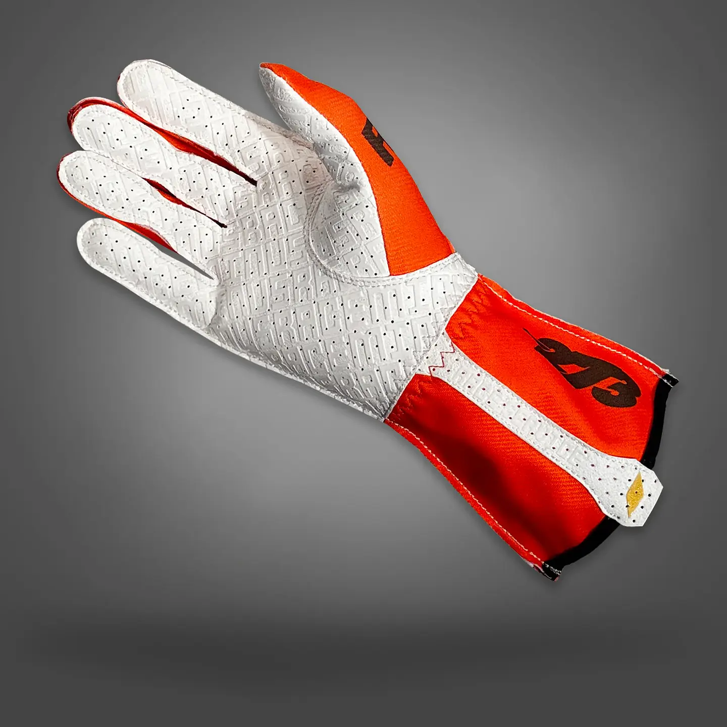 Guante karting -273 X RACE SERVICE FLUO ORANGE 3