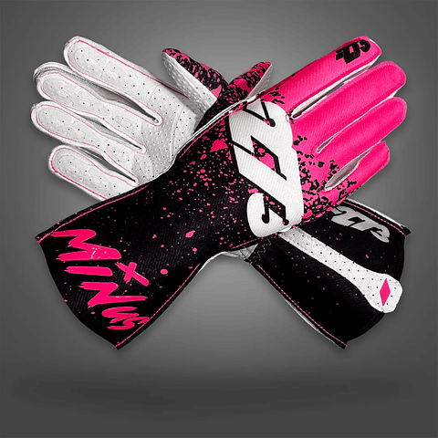 Guante karting -273 DRIP Fluo Pink/Black/White 