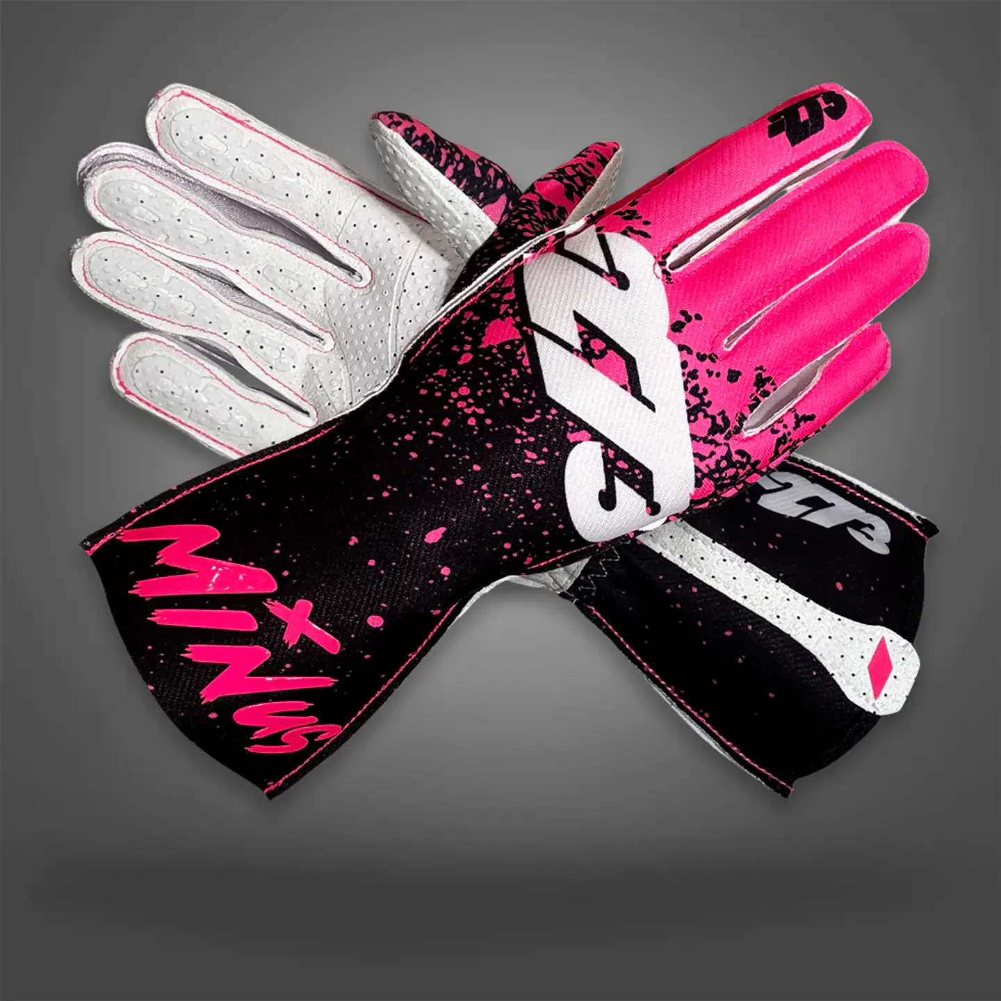 Guante karting -273 DRIP Fluo Pink/Black/White  1