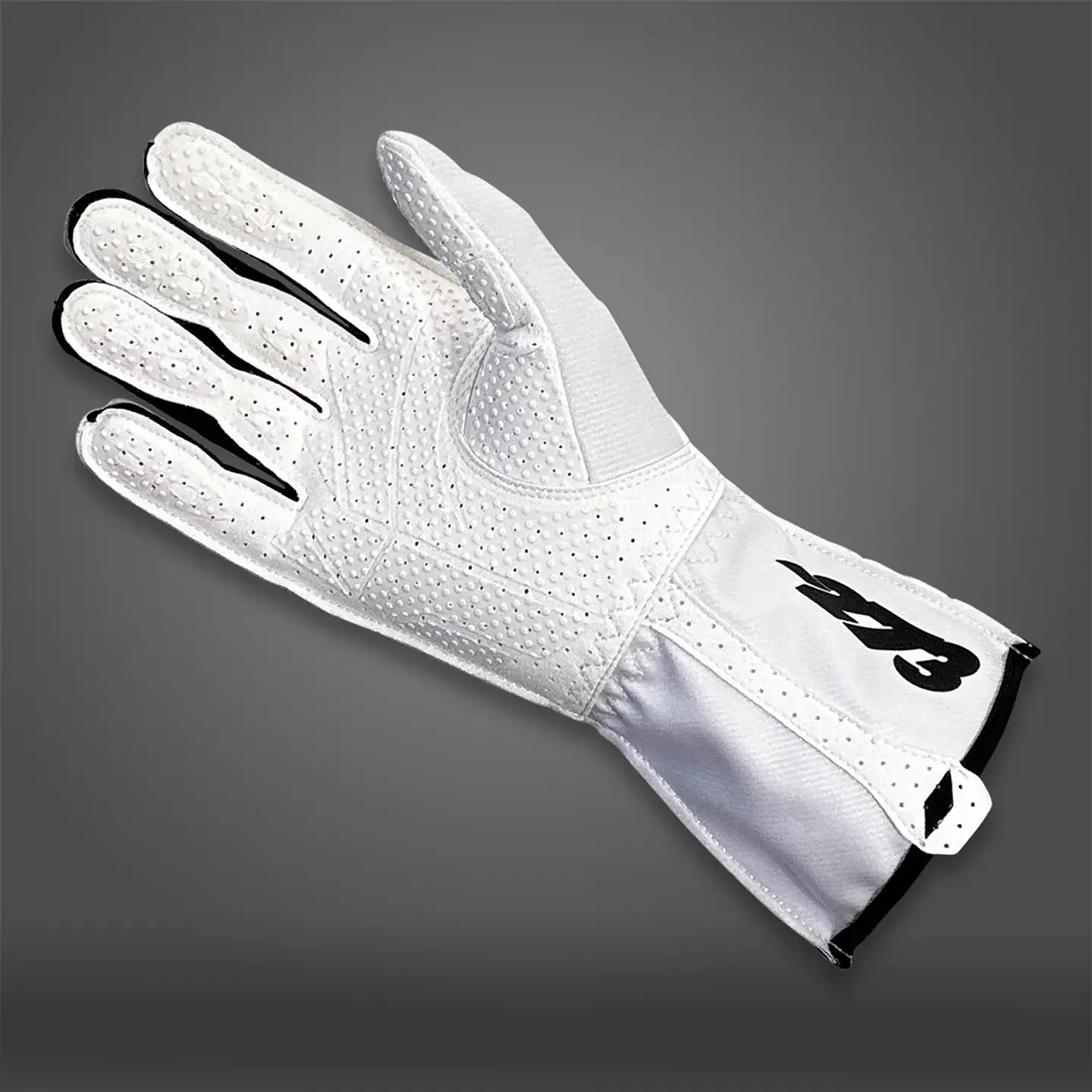 Guante karting -273 MNS-1 WHITE/BLACK 2