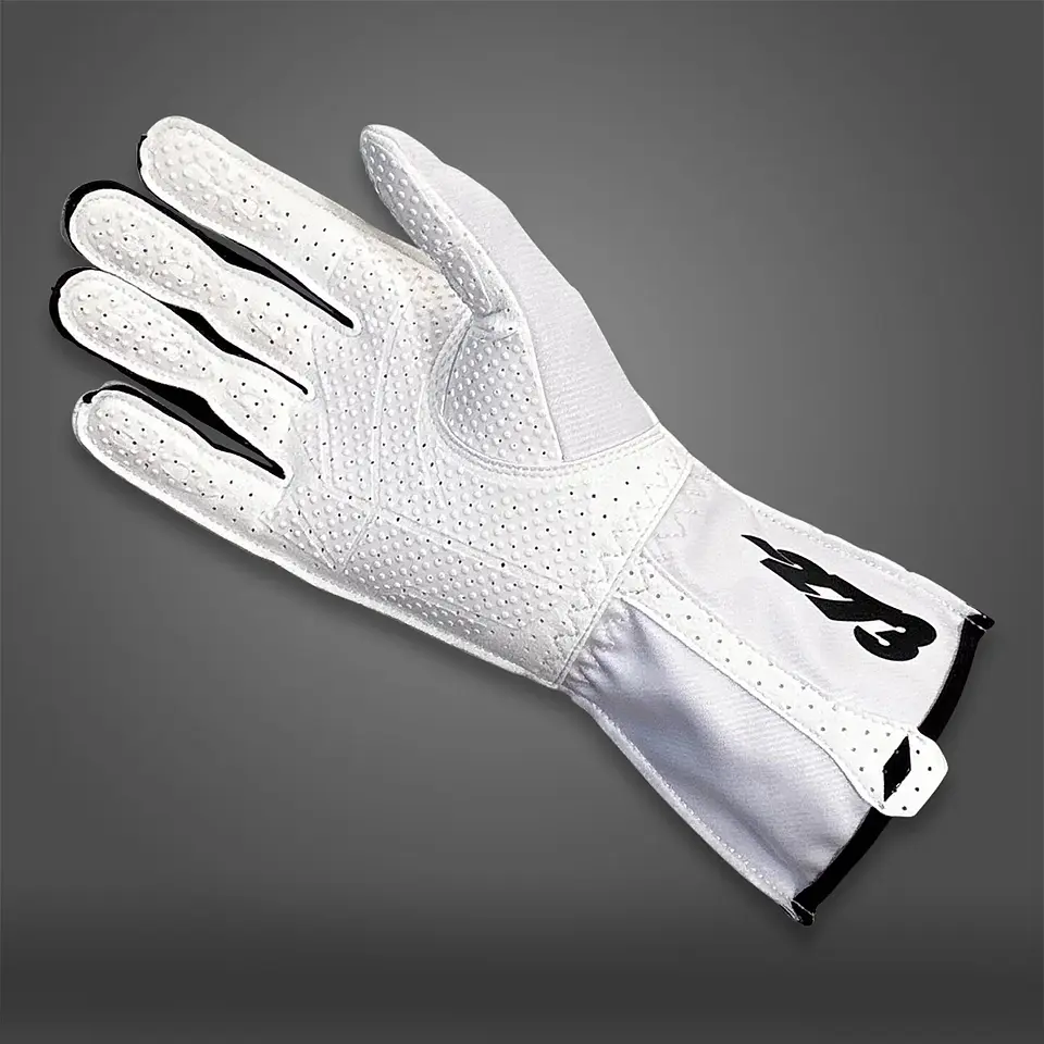 Guante karting -273 MNS-1 WHITE/BLACK 2