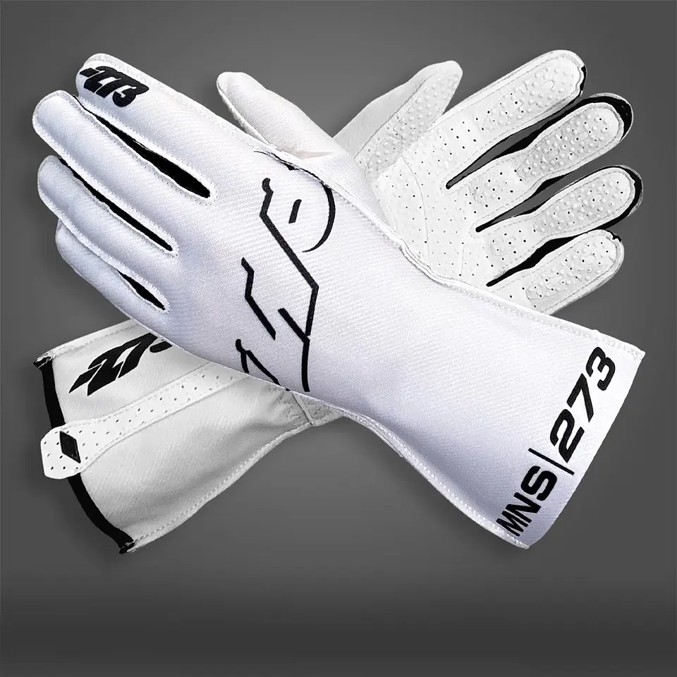 Guante karting -273 MNS-1 WHITE/BLACK 1