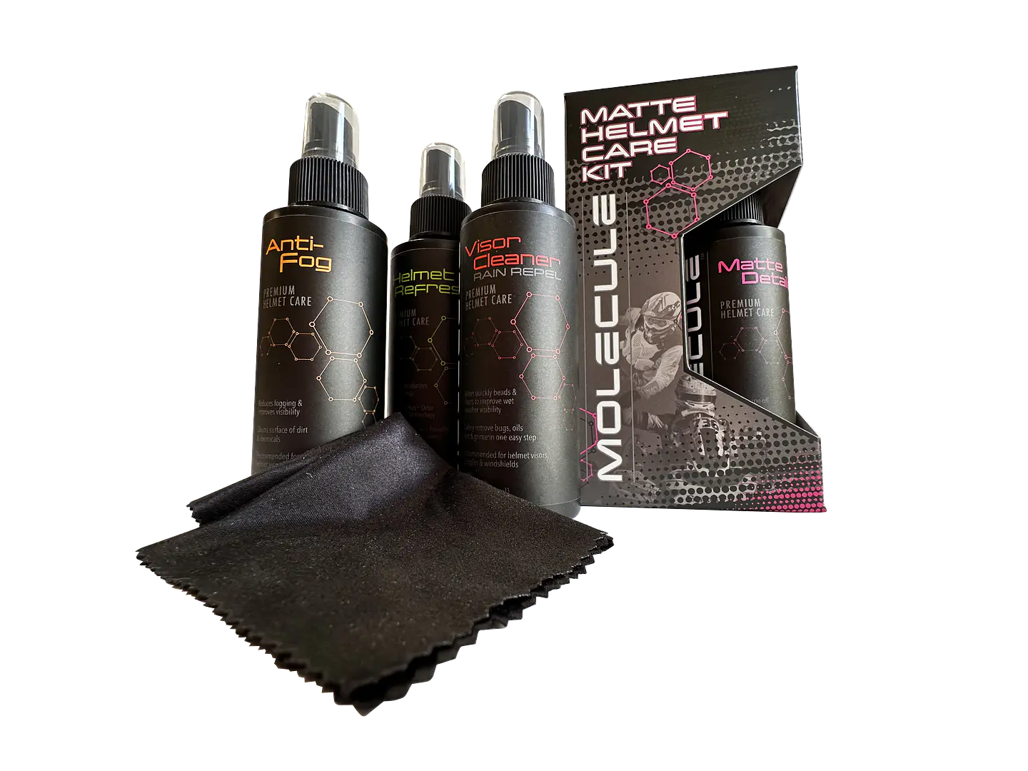 Matte Helmet Care Kit / Kit de cuidado para cascos Matte 1