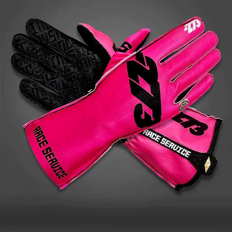 Guante karting -273 X RACE SERVICE Hot Pink 2