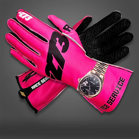 Guante karting -273 X RACE SERVICE Hot Pink