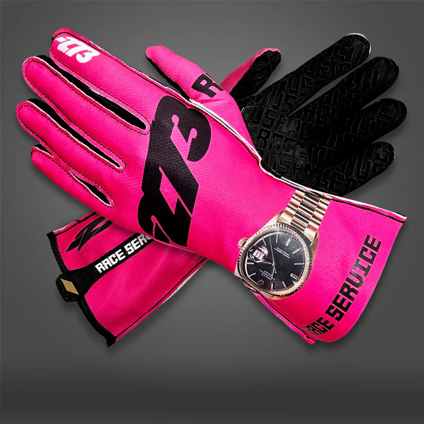 Guante karting -273 X RACE SERVICE Hot Pink 1