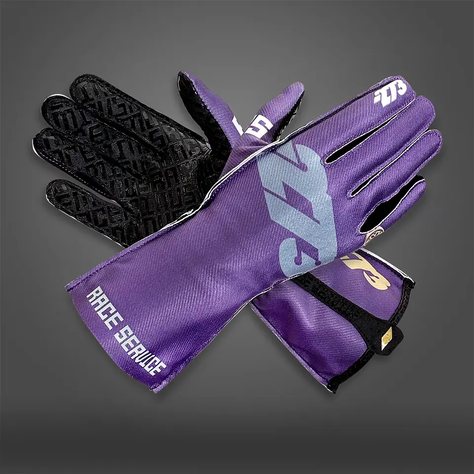 Guante karting -273 X RACE SERVICE Purple 2