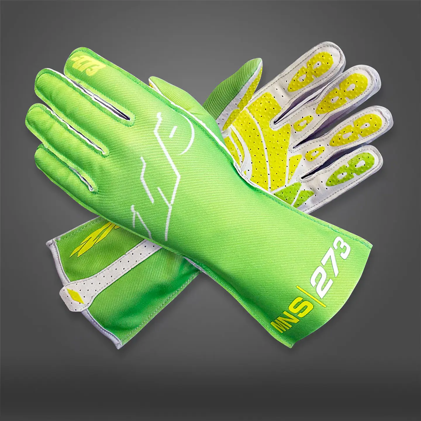 Guante karting -273 MNS-1 Neon Green 1