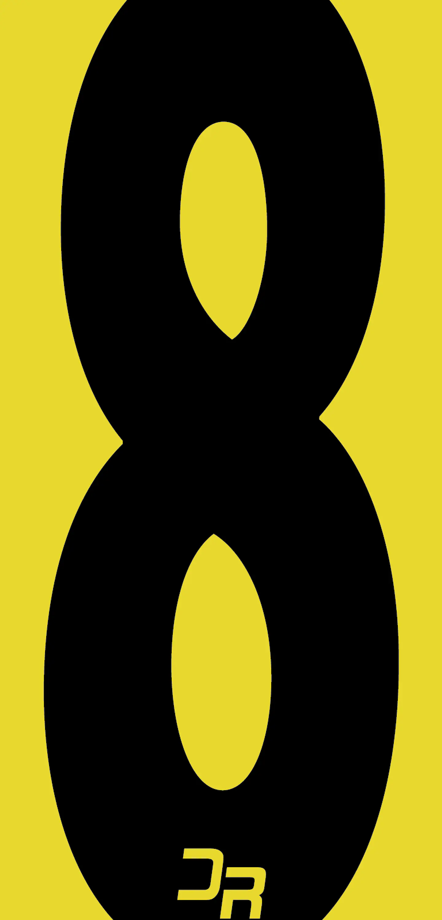 Número adhesivo 15cm con fondo 9